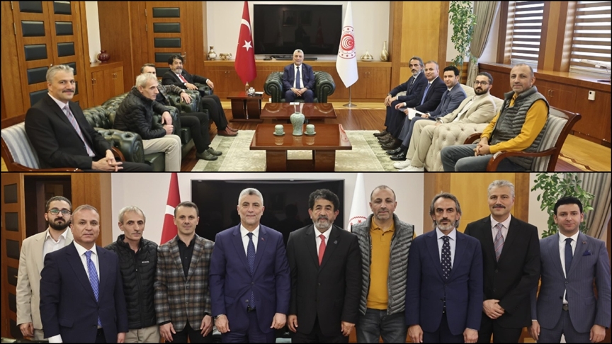 Bakan Bolat, ESDER Başkanı Çelikus ve heyetini kabul etti Bakan Bolat, ESDER Başkanı Çelikus ve heyetini kabul etti
